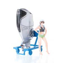 PLAMAX MF 88 Minimum Factory Minori with Honda Outboard Motor BF350 1/20 Scale Buildable Plastic Model