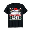 Family Christmas 2025 Santa Hat Matching Group Pajamas Xmas T-Shirt
