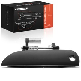 A-Premium Front Left Driver Side Exterior Door Handle with Keyhole Compatible with Honda Fit 2009 2010 2011 2012 2013, Primed Black, Replace# 72180-TF0-013Z, 72180-TK6-A01ZE