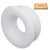 SKIR'CO (5Pcs) White 50 x 25mm Rubber Sleeve for Waste