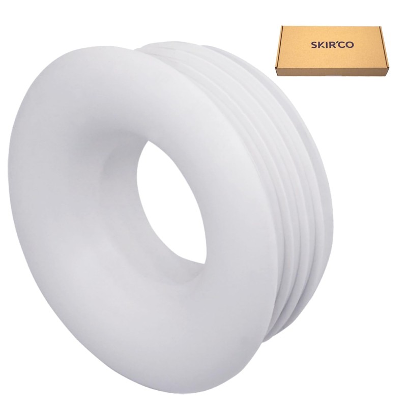SKIR'CO (5Pcs) White 50 x 25mm Rubber Sleeve for Waste
