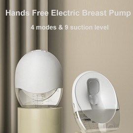2 Pack Portable Wearable Breast Pump Hands Free Electric Breast Pump with LED Screen for Breastfeeding 4 Modes 9 Suction Level Low Noise Built-in Battery with 150ml Milk Collector for Home Travel