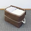 Towa Sangyo 85688 Storage Bag, Clothes, Double Height, Brown, 19.7