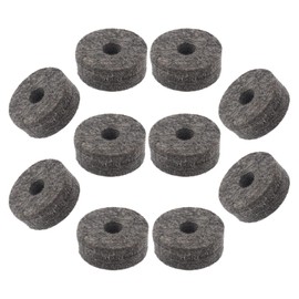 Cheerock Pack of 10 Round Soft Grey Cymbal Stand Felt Washer, Drum Felts Replacement, Enhance Your Drum Kit Sound and Protect Your Cymbals