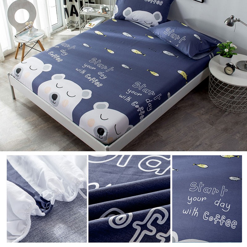 100% Cotton Soft Comfortable Breathable Fitted Sheet (150*200cm)