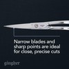 Fiskars Gingher Double-Curved Embroidery and Appliqu" Scissors (6 in.) for