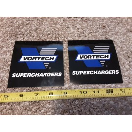 Vortech Lot of 2 Vortech Superchargers Racing Window Decals Stickers Street Outlaws LS1