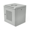 NavePoint 11.8 in Wall Mount Network Cabinet, 6U, Perforated, Gray