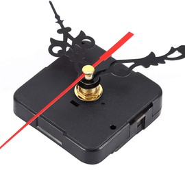 TOPINCN Piezas de Movimiento de Reloj, Piezas, Herramientas, Mecanismo, Punto de Cruz, Movimiento de Reloj, Juego de Cuarzo Negro para Relojes de Kit