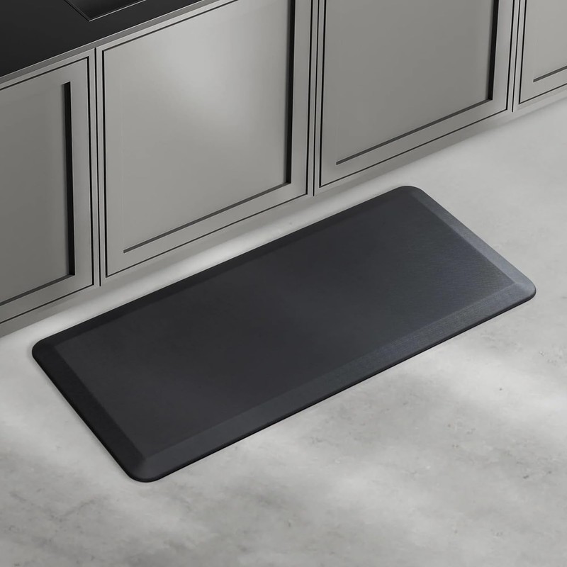 Genérico Tapete Antifatiga Ergonómico, Negro, Gel Suave, 106 x 50