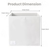 Two Cubs Storage Box - Kids Toys Organizer (13"x13"x13"), White,