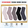 LANLEO 5/6 Pairs Womens Super Soft Fuzzy Plush Warm Winter
