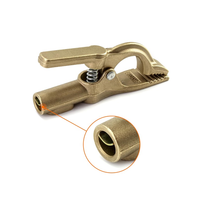 QWORK Welding Ground Clamp, 2 Pack 500A Heavy Duty Tig
