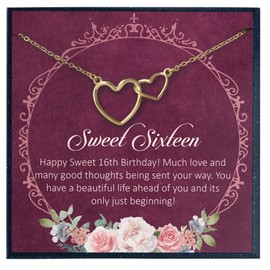 16th Birthday Necklace Gifts for Sweet Sixteen Gifts for Sweet 16 Birthday Gifts for 16 Year Old Teen Girl Birthday Jewelry Gifts for 16 Birthday Girl