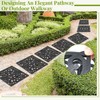Pangda 8 Pcs Rubber Stepping Stones Outdoor Garden Walkway, 12