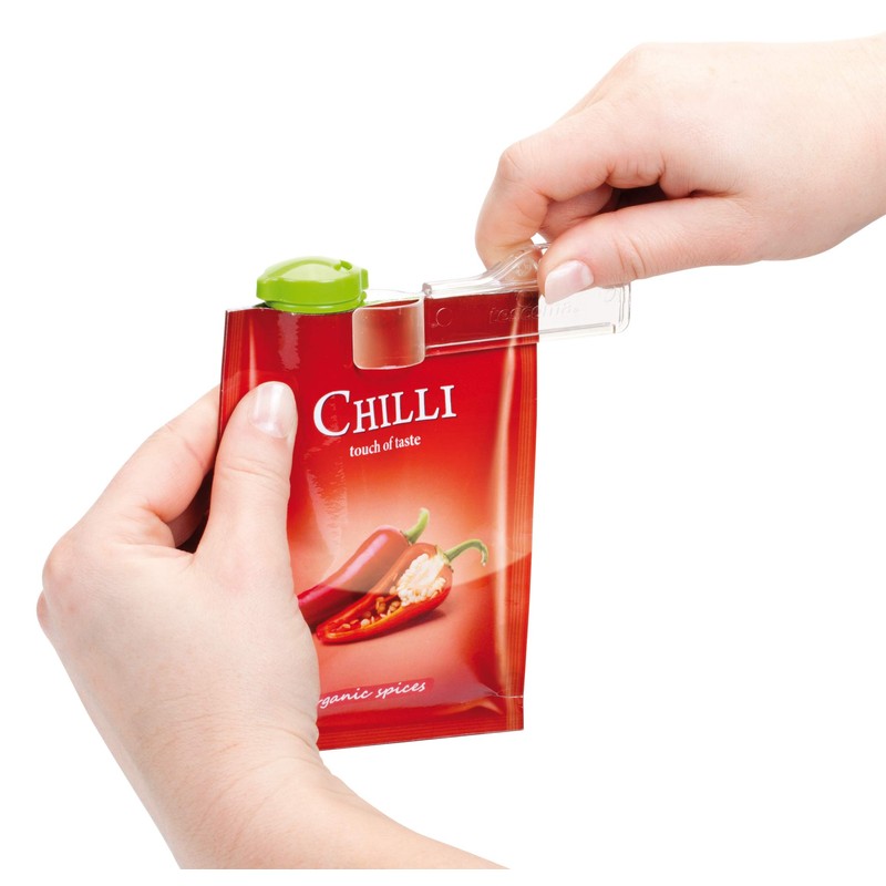 Tescoma Dispensing Closures for Spice Bag, 6 Pcs Season, Assorted