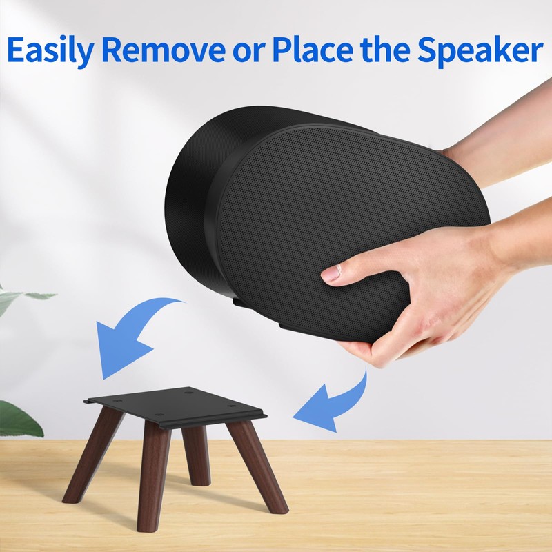 Wooden Table Stand for Sonos Era 300 Space Saving Desktop