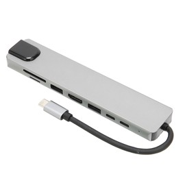 8 in 1 USB C Hub 4K 87W PD Charging 480Mbps Storage Card TF Card Reader USB Docking Station for Home Office Travelling