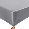 ROOEE Satin Silk Fitted Sheet with Pillowcase Set Breathable Soft