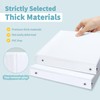 SUNEE 3 Ring Binder 1 Inch 2 Pack, Clear View