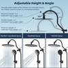 Hibbent All Metal CUPC Certified Shower Head, 10'' High Pressure