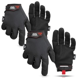 Glove Station Tactical Gloves for Men, Essential Series Black, XL (2 Pack) - Dexterity Work Gloves, Mechanic Tactical Work Gloves, Heavy-Duty Protection for Utility & Outdoor Tasks