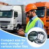 2 Pack Trailer Document Holder with Wire Attached Cover for