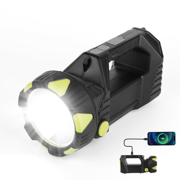 Hand Torches LED Super Bright Rechargeable Flashlight - 8 Modes