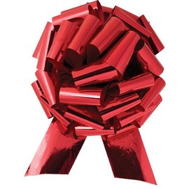 Car Bows - 14" Red Metallic Pull Bow