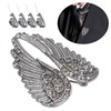 4Pcs Brooch Pin Diamond Angel Wing Pattern Cute Fashion Lapel