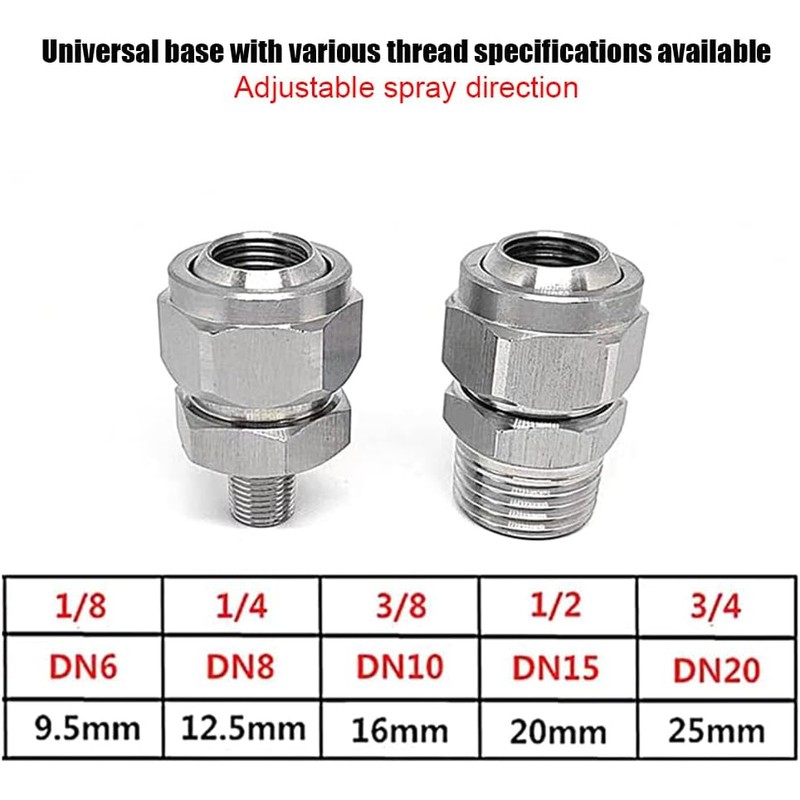 Boquilla atomizadora universal de acero inoxidable YYZQKBD – Precisión y
