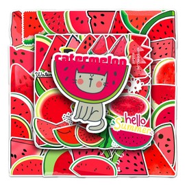 Watermelon Sticker Watermelon Stickers Pack of 50 Skateboard Graffiti Stickers Motorcycles Bicycle Snowboard Luggage Laptop Car Suitcase for Children and Teenagers Waterproof Vinyl Stickers