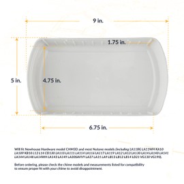 Newhouse Hardware CHIMECOVER2 Door Chime Cover Only, Fits Most Nutone Models, White