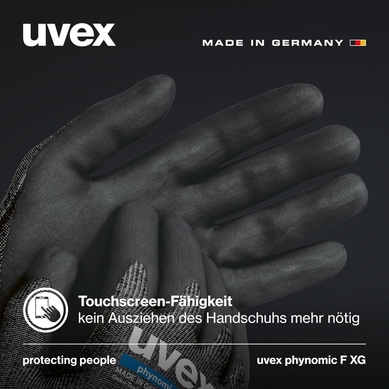 Uvex phynomic F XG, 1 pair, cut protection and grip