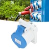 3 Pin 2P+E Industrial Connector IP44 Waterproof Concealed Mount Aviation