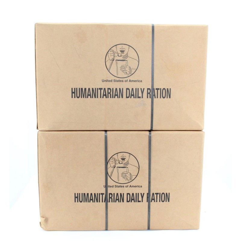 Sopakco/Wornick MRE Meal Cases - HUMANITARIAN DAILY RATION - RANDOM