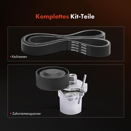Frankberg Timing Belt Set Petrol Compatible with A4 8K2 8W2 8WC 2008-2019 Golf Alltrack BA5 BV5 2014-2020 Passa.t 3G2 CB2 2015-2024 Polo 6C1 6R1 AE1 AW1 BZ1 2014 2024