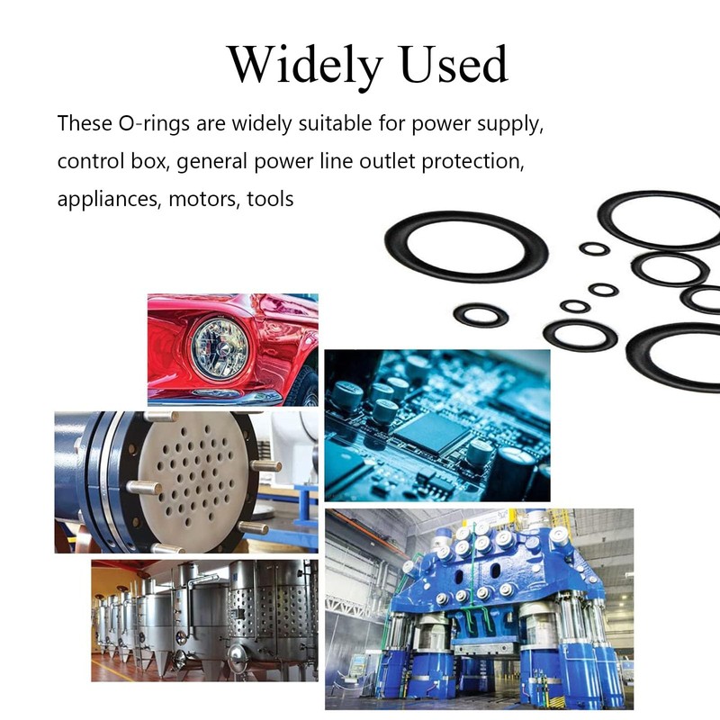 Boxonly 50 PCS O Rings Nitrile Rubber Round O-Rings Seal