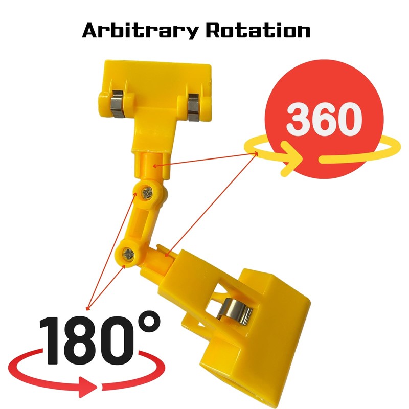 Portable Welding Shield,Welding Blackout Panel 7X13In,360°Adjustable Clip-On Welding Protecter Prevent
