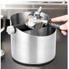 VIA CREMA Espresso Knock Box, Stainless Steel Coffee Grounds Knock