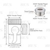 KES Brass Diverter for Kitchen or Bathroom Sink Faucet Replacement