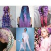 prinfantasy Braided Ponytail Hair Wigs, Colour Gradient Braid, Synthetic Braided