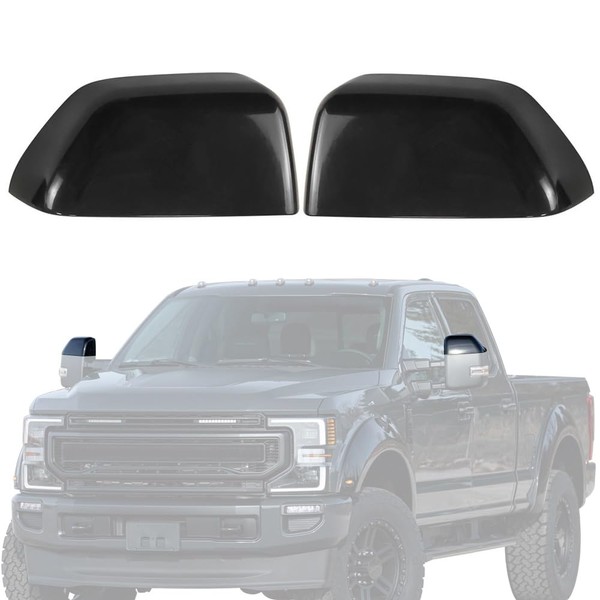 Exterior Top Half Tow Mirror Cap Cover Compatible with Ford