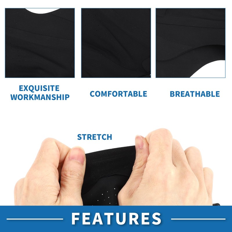 A ABSOPRO Adjustable Full Face Mask Adjustable 4.92" Windproof Face