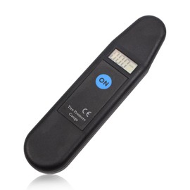 Digital Bike Tyre Pressure Gauge, 100 PSI with LCD Display Non-Slip Grip, 4 Measurement Ranges, Suitable for Bike, Car, Motorcycle, and Truck