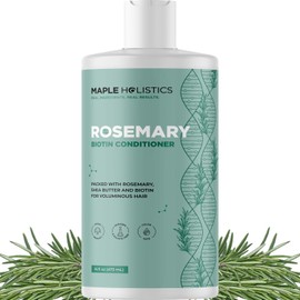 Maple Holistics Acondicionador De Biotina Y Romero Para El Crecimiento Del Cabello - Acondicionador Vegano De Biotina De Romero Sin Sulfato Para El Crecimiento Del Cabello Con Aceite Esencial