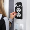Lothee 6 Pcs Metal Bear Light Switch Cover Plate Moose