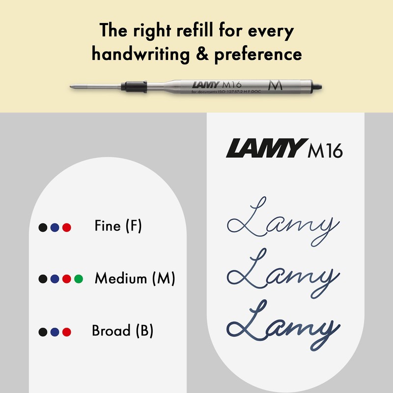 Lamy studio black - ballpoint pen in elegant stainless steel