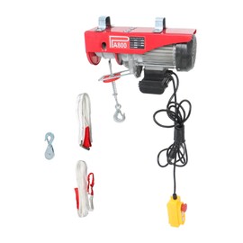 findmall 1760lbs Electric Hoist 110V with Remote Control Overhead Winch Crane with Steel Cable for Industrial Warehouses, Construction Sites, Material Lifting Systems