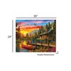 Springbok's 1000 Piece Jigsaw Puzzle Cabin Evening Sunset